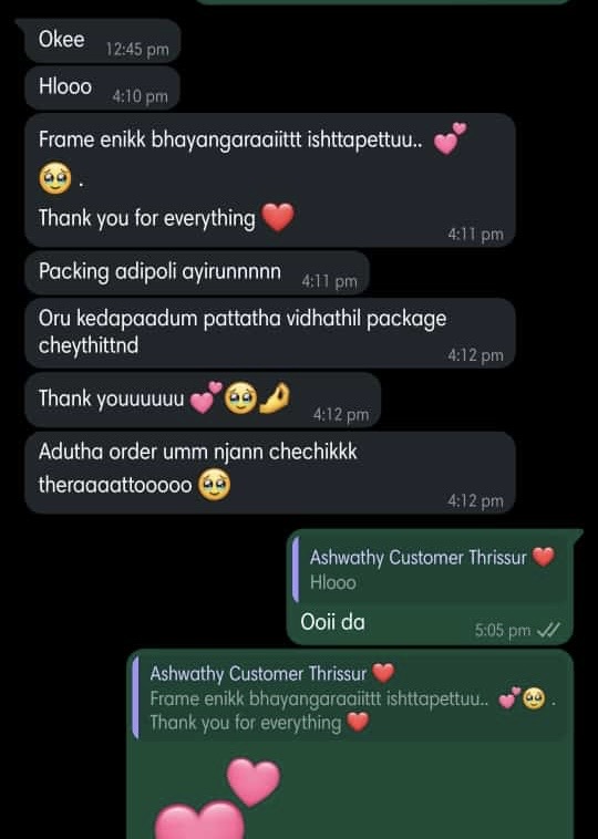 WhatsApp testimonial
