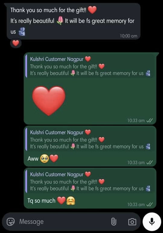 WhatsApp testimonial